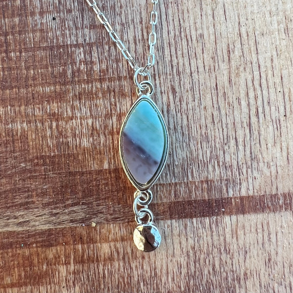 Ellipse Silver with Blue Multi