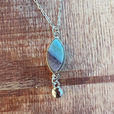 Ellipse Silver with Blue Multi