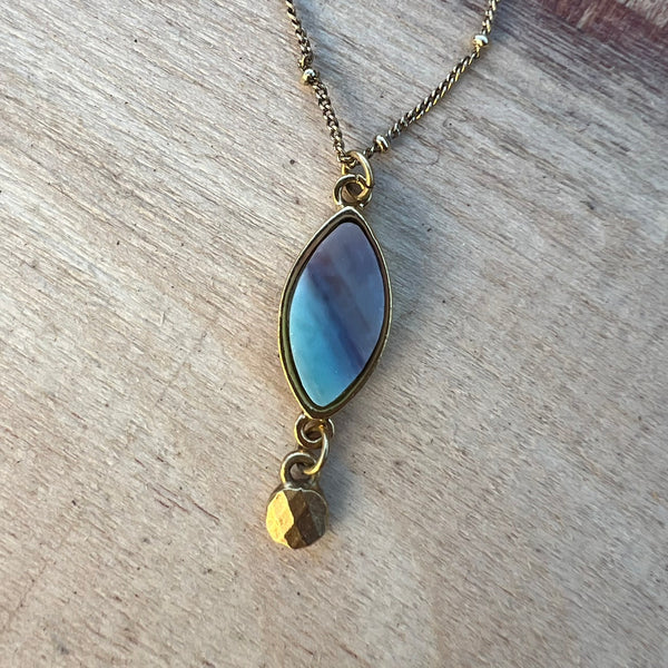 Ellipse Gold with Blue Multi