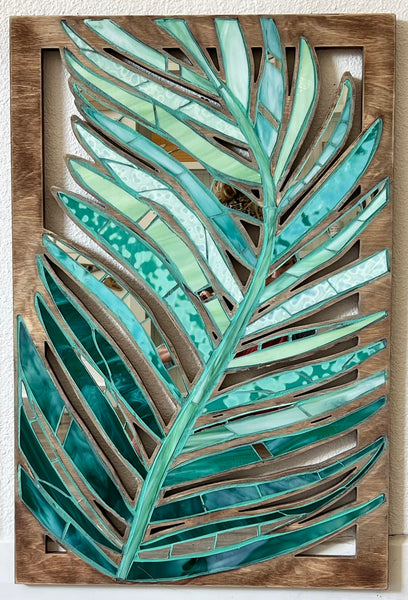 Fern Panel Turquoise
