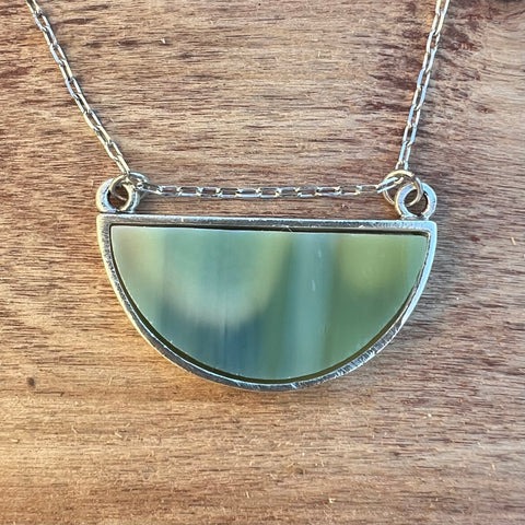 Half Moon Silver with Greens