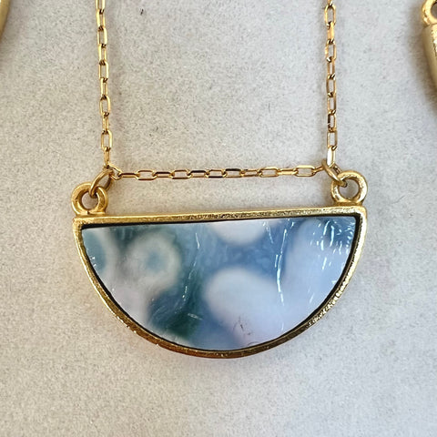 Half Moon Gold Multi Blues