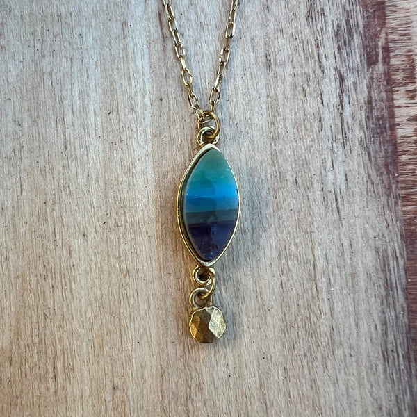 Ellipse Gold with Blue Horizon