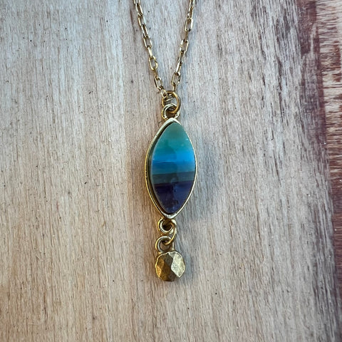 Ellipse Gold with Blue Horizon