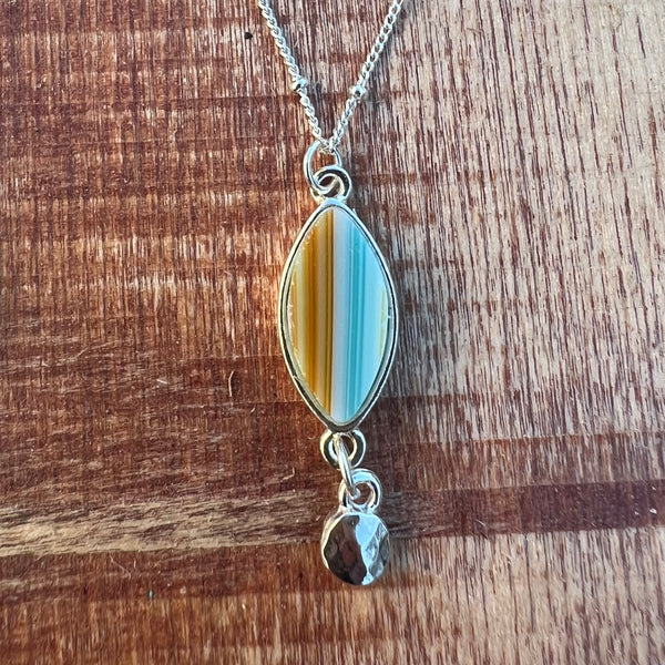 Ellipse Silver with Blue/Brown