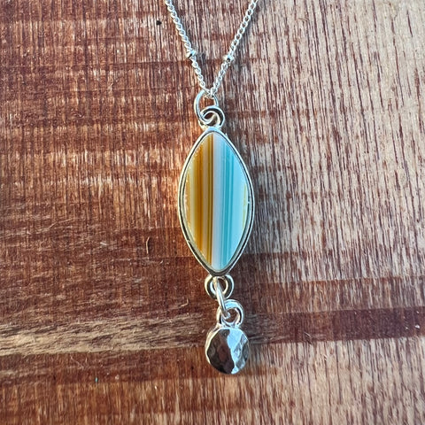 Ellipse Silver with Blue/Brown