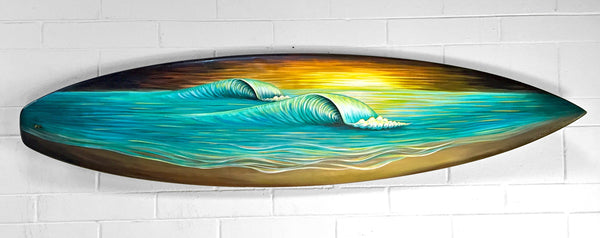 Turquoise & Amber Sunset