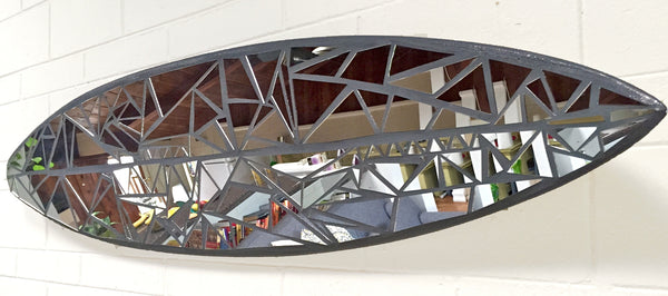 Mirror Mosaic Surfboard Art Glassd 